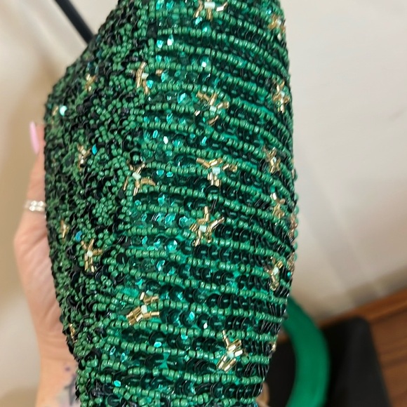 From India To You | Green Beaded “Go Team” Shoulder Bag - Picture 10 of 14